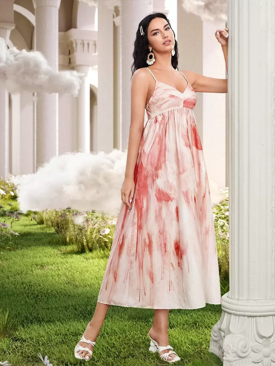 Mulvari Tie Dye Cami Dress - Multicolor - View 1