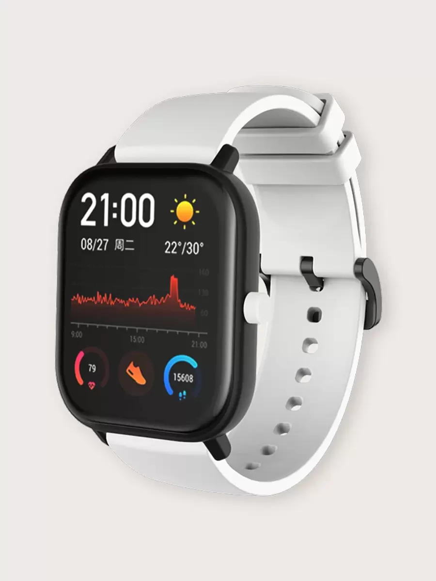 矽膠錶帶適用於Amazfit GTS - 白色 - 查看 1