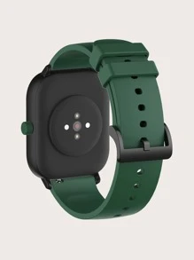 素色矽膠錶帶兼容 Amazfit GTS - 墨綠色 - 查看 3