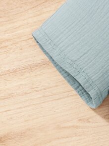 Baby Pocket Patched Top & Shorts - Mint Green - View 7