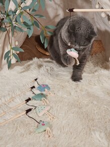 1 pieza Palo para gato al azar con diseño de dibujos animados