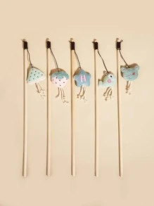 1 pieza Palo para gato al azar con diseño de dibujos animados