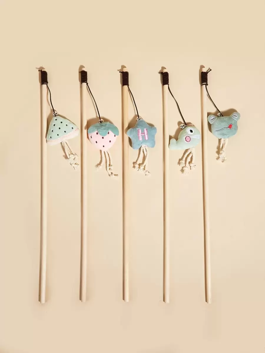 1 pieza Palo para gato al azar con diseño de dibujos animados