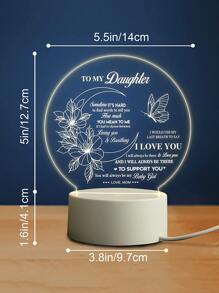 Luz decorativa con estampado de slogan - Amarillo - Ver 3