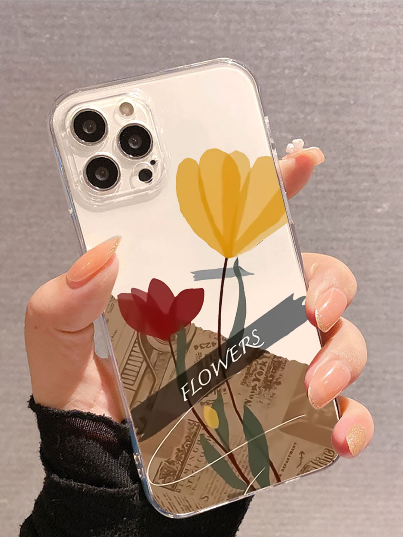 Floral Print Phone Case - Multicolor - View 1