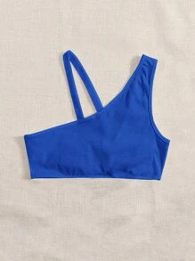 SHEIN ICON Top de cuello asimétrico con diseño de aro O