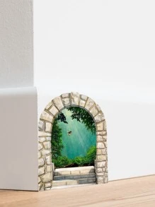 1 st Väggdekal med landskapsmönster - Multifärgad - Visa 2