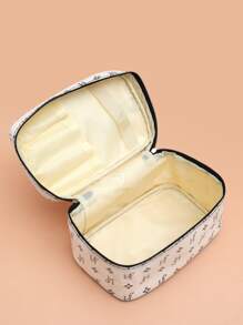 Letter Graphic Square Makeup Bag , Travel Essentials - Multicolor - View 2