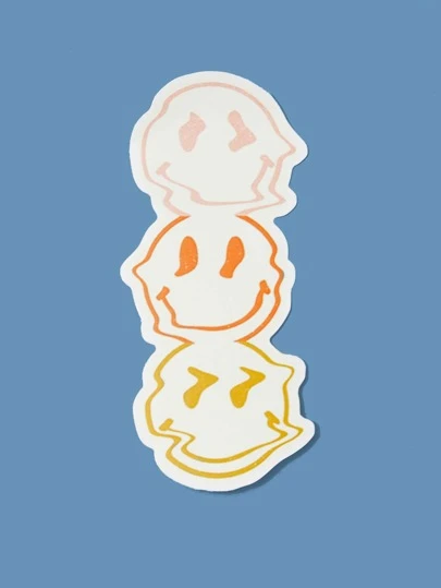 Morgan Mondays Co 1sheet Smile Face Laptop Sticker