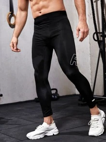 Manfinity Fitness Quần tất thể thao Nam - màu đen - Xem 4