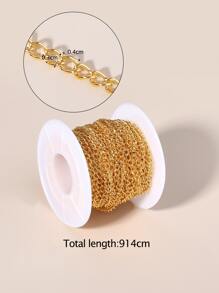 1 Roll/tape Tail Chain - Yellow Gold - View 4