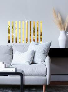 10pcs Plain Mirror Wall Sticker - Gold - View 6