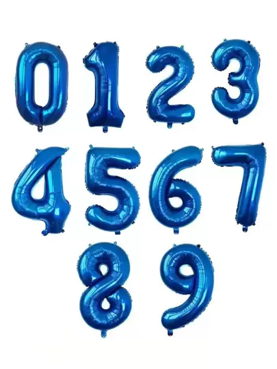 1pc 30 Inch Number Shaped Balloon, Party Decorative Balloon, For Scene Decor, Room Decor, Birthday Party Supplies, Theme Party Decoration,