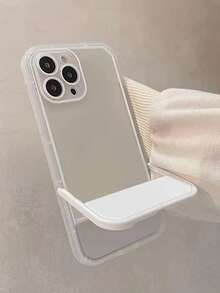 Clear Phone Case With Invisible Desktop Holder - Clear - View 3