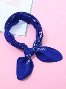 1pc Classic Vintage Paisley Pattern Bandana Hip Hop Cowboy Scarf Cowgirl Head Wrap Or Country Concert For Casual Weekend Wear Bandana,Hair Band,Head Band Ideal For Dressing Up Your Look - Blue - View 2