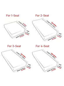 1pc Flower Pattern Sofa Seat Cushion Cover - Multicolor - View 6