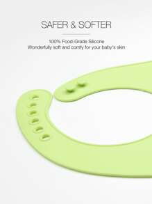 1入組嬰兒酪梨圖案圍兜 - 綠色 - 查看 4