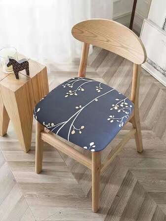 1入組植物圖案彈力椅座套