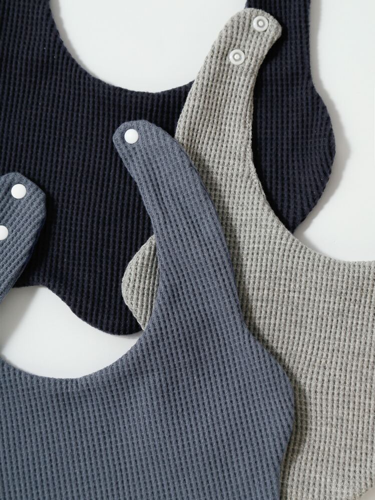 3本入り ベビー スキャロップトリム 装飾 よだれかけ - マルチカラー - 見る 6