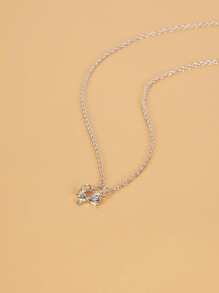 1 chiếc vòng cổ nơ Valentine, Mẹ, Mẹ, Ngày của Mẹ, Quà tặng - Bạc - Xem 3