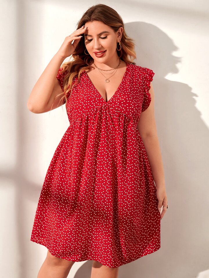 SHEIN Belle ワンショルダー フリル詳細 シフォン ブライド