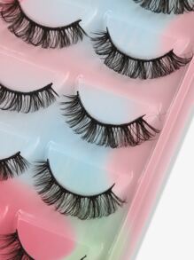 Himirell 5pairs Separated False Eyelashes Strip Lashes, Lashes, Eyelashes, Fake Lashes - Black - View 5