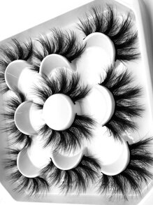 5pairs Volumized False Eyelashes