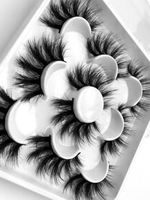 5pairs Volumized False Eyelashes