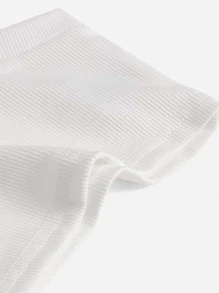 SHEIN Top De Punto Acanalado Sólido Sin Mangas Para Bebé Niña Con Estilo Halter