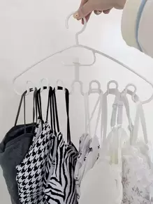 1入組多功能PP衣架創意隨機顏色家用西裝衣架 - 彩色 - 查看 1