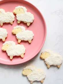 1pc Sheep Shaped Biscuit Mold, Stainless Steel Cookie Cutter For Baking Back To School