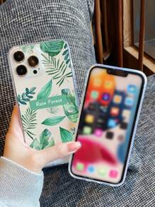 Ốp điện thoại họa tiết lá cây, phiên bản quốc tế, không phải phiên bản nội địa. - Nhiều màu - Xem 3