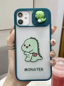 Funda para móvil con diseño de dinosaurio de dibujos animados - Multicolor - Ver 4