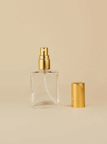 1pc 15ML Perfume Subpackage Glass Bottle,Refillable Perfume Atomizer Bottle, Mini Spray Bottles, Small Pocket Perfume Bottle, Scent Pump Case, Portable Empty Perfume Container For Travel, Living Room Home Bedroom Bathroom House Decor, Travel Stuff, Wedding, Party, Birthday, Gifts For Men Mom Dad Friends, New Years, Accessories, Funny Gift - Gold - View 1