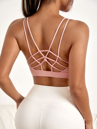 Brassière de sport croisé