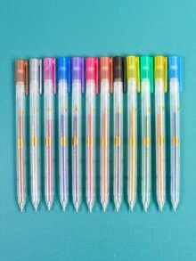 12pcs Glitter Gel Pen - Multicolor - View 2