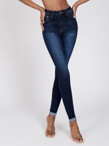 SHEIN Tall 高腰緊身牛仔褲