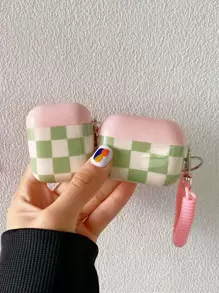 Apple-rutigt tryckfodral kompatibelt med AirPods kompatibelt med Airpods1/2 AirPods Pro - Multifärgad - Visa 5