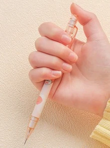 隨機單支#(含100支筆)創意桃形鉛筆帶橡皮 - 彩色 - 查看 2