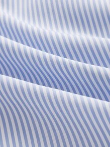 Manfinity NXTstreet Men Striped Print Shirt - Blue and White - View 4