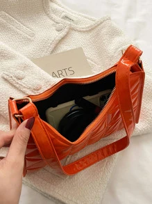 Chần Chi tiết Cái túi - Màu Cam cháy - Xem 3