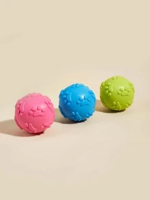 1pc Random Color Pet Chew Toy Ball For Dog And Cat For Interaction - Multicolor - View 3