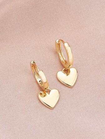 Heart Drop Earrings