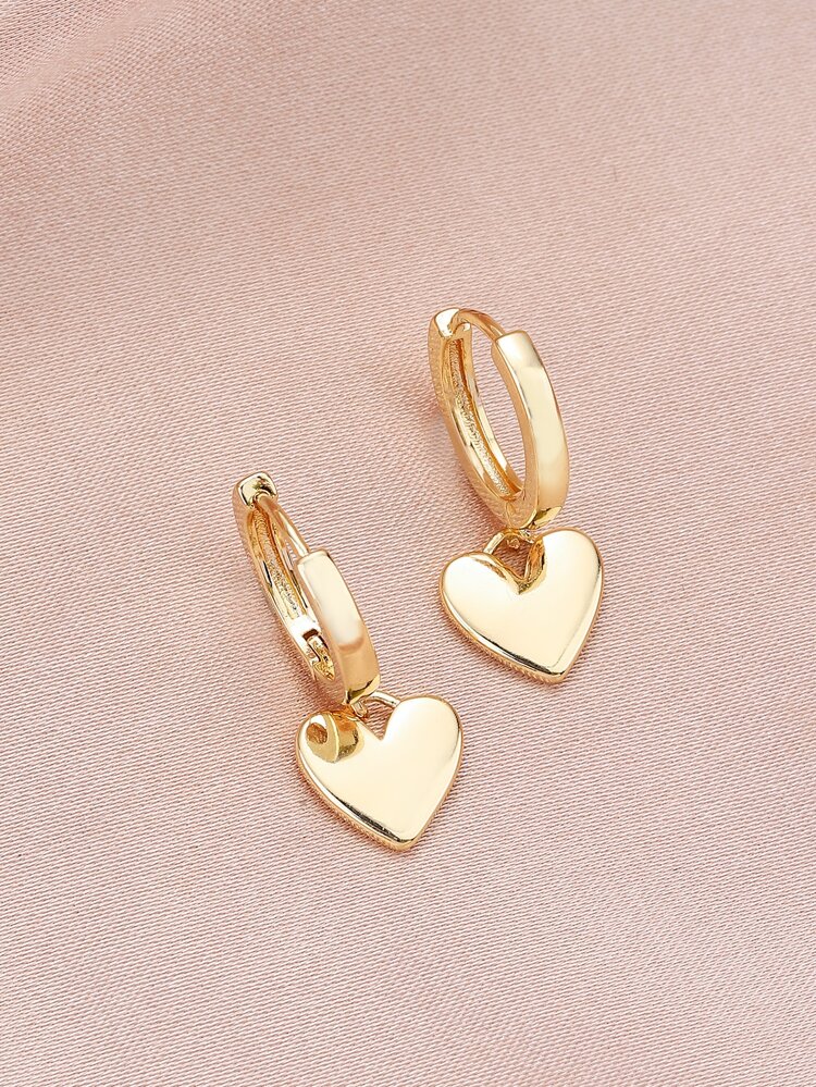 Heart Drop Earrings