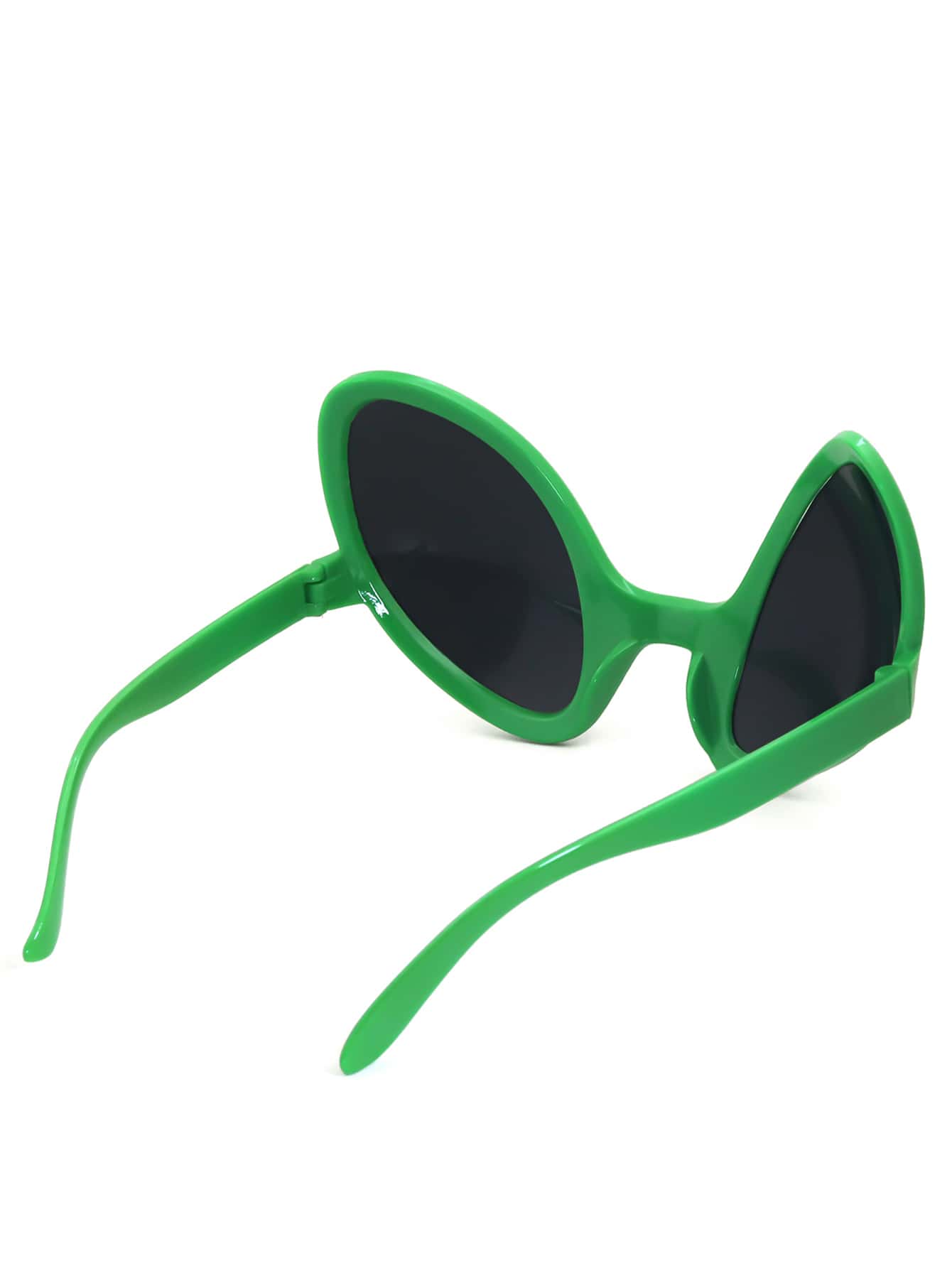 1 pieza Gafas de moda con montura verde y diseño de ojos de gato alienígena, unisex, accesorios para fiestas de cumpleaños en la playa, fiestas de baile, Halloween, vacaciones de verano en la playa, al aire libre y viajes, básicos de , accesorios de moda para outfits casuales y de negocios para mujer en otoño e invierno - Verde - Añade 3
