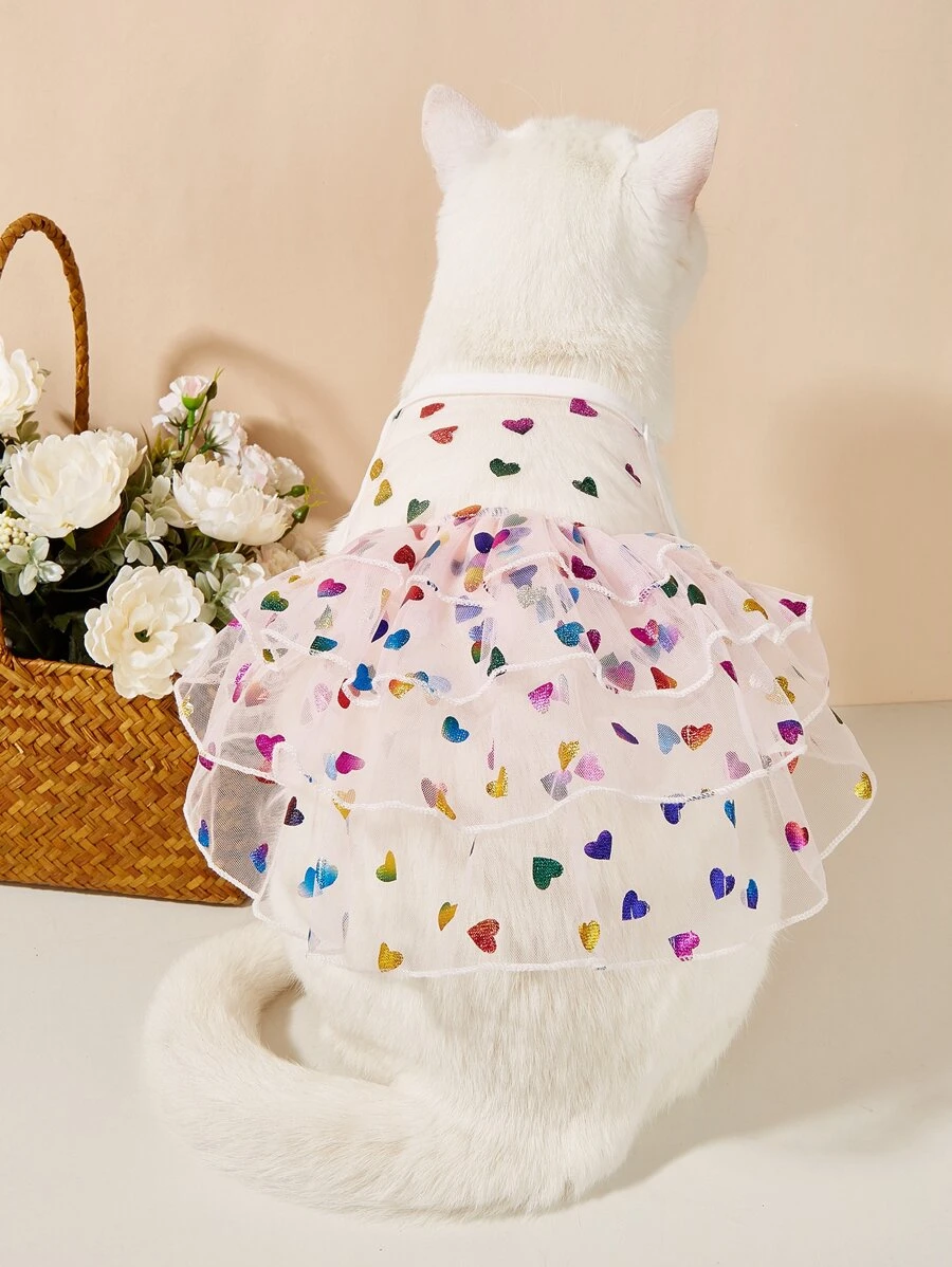 Petsin Mesh Cami Dress - Pink - View 1