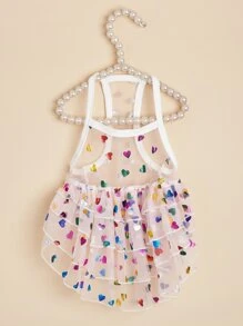 Petsin Mesh Cami Dress - Pink - View 3