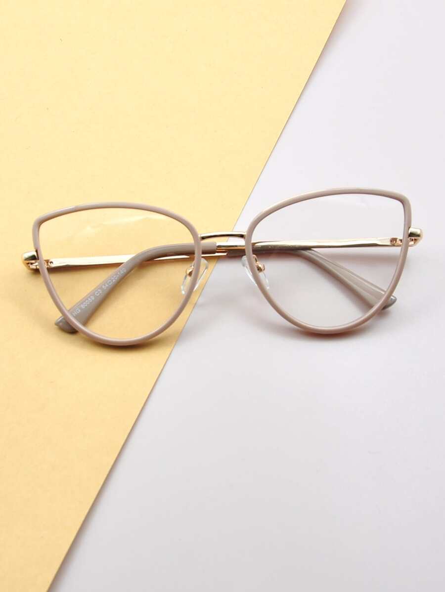 Cat Eye Eyeglasses - Grey - View 1