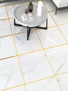 1roll Graphic Print Floor Sealing Sticker - Gold - View 7