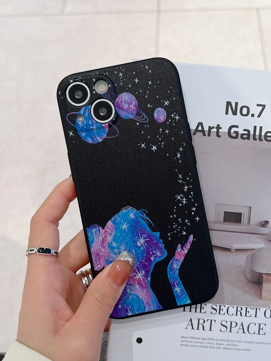 Galaxy Girl Phone Case - Multicolor - View 1